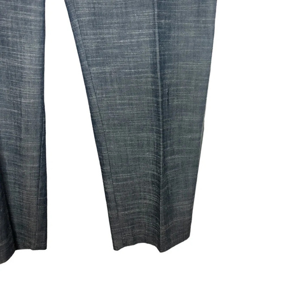 Van Heusen pants Capri ankle chambray look blue stretch size 10 - Picture 4 of 12